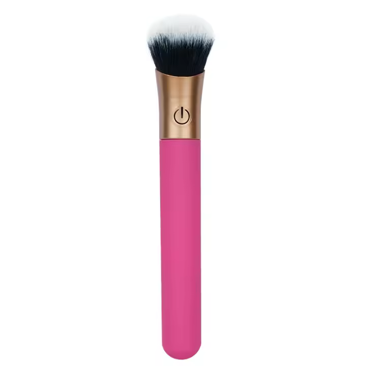 Maquillaje cepillo masaje orgasmo inserción salto huevo fuerte choque femenino masturbador eléctrico masturbación palo juguete sexual - 1