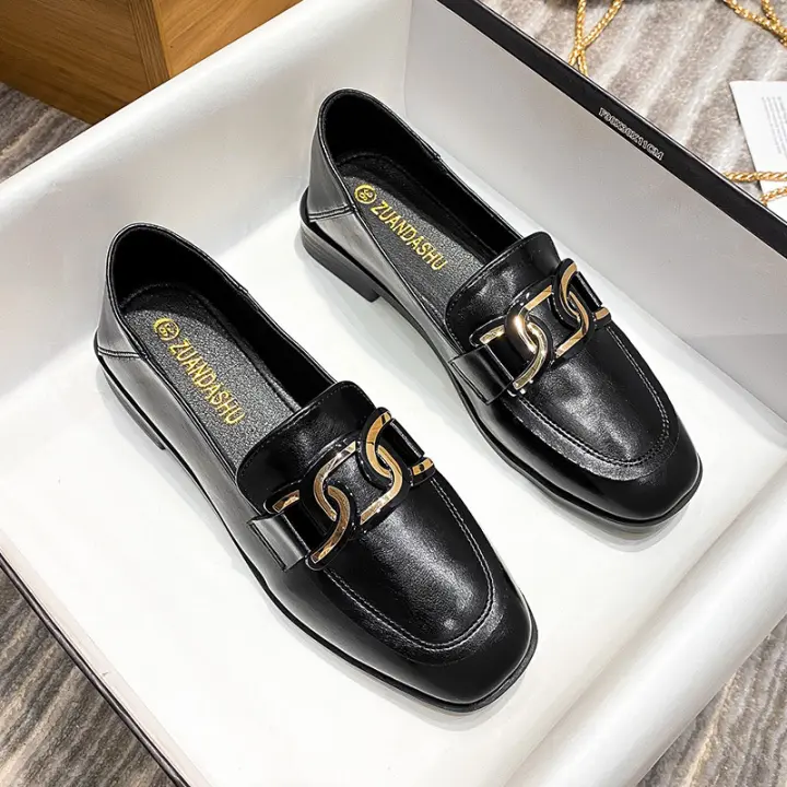 Mocasines pequeños de cuero en inglés, 2024, nuevo merchandising, multicolor - 1