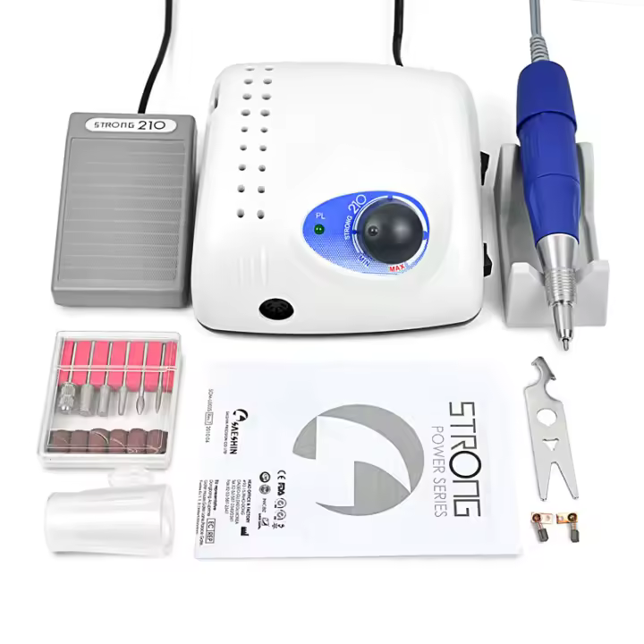 Strong 210 PRO XII-Herramienta Profesional Para Taladro De Uñas, 65W, 35000 RPM - 1
