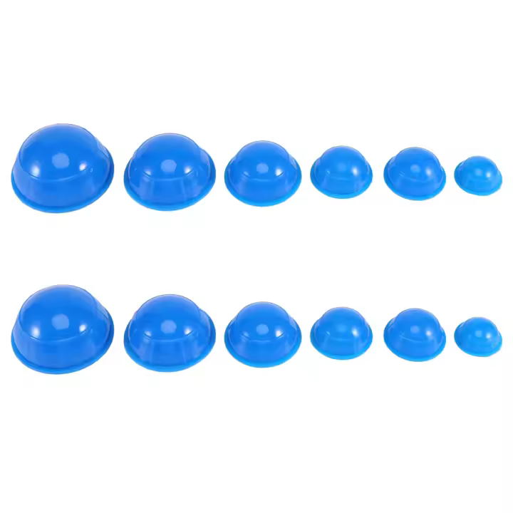 Ventosas de silicona para el cuidado de la salud, 12 piezas, color azul - 1