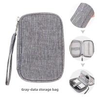 Nueva bolsa de almacenamiento de cables Digital multifuncional, bolso organizador de electrones de tela Oxford de doble capa con banco de energía móvil - details 16