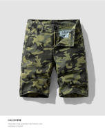 Pantalones Cortos de Verano de Algodón Puro para Hombres Color Sólido, Ajuste Suelto, Moda de Trabajo Versátil - details 1