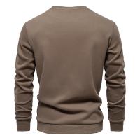 Sudaderas con cuello redondo de mezcla de algodón para hombre Patckwork, sudadera deportiva informal de moda con cuello redondo para hombre - details 9