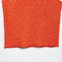 PB & ZA2025, tirantes anchos con lentejuelas, cuello cuadrado, tops con tirantes informales sencillos y sueltos, nueva ropa de verano para mujer - details 9