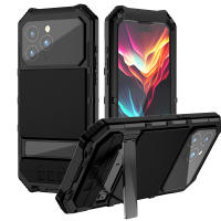 Funda de vidrio templado resistente para iPhone 15 Pro Max 15 Plus, carcasa de Metal anticaída, soporte protector de cámara, carga inalámbrica - details 8