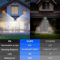 Pack De 12 Luces Solares Exteriores 100LED Con Sensor De Movimiento Iluminación De 270° Para Jardín Patio Seguridad Brillante - details 3