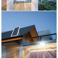 Lámpara Solar De 300W Para Exteriores, Focos Impermeables, Luces Solares Con Control Remoto, Reflector De Pared - details 13