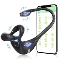 Leten APP Control vibrador de próstata juguetes sexuales para hombres masaje de testículos Gay Anal Butt Plug anillo masturbador masculino pene 18 - details 2