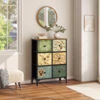 Cómoda, Cómoda para Dormitorio, Unidad de Almacenamiento, Armario con 12 cajones de Tela, Muebles de Dormitorio, cómoda para Cocina, Oficina, Pasillo, Estilo rústico - details 20