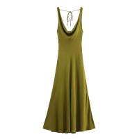 Estilo nuevo vestido largo versátil con textura satinada a la moda para mujer 2590/987/600 - details 0
