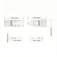 10 pares, enchufe solar MC4 enchufe macho hembra enchufes de panel solar para cable solar de 2,5/4/6 mm2 sistema solar conector fotovoltaico de panel solar IP67 - details 2