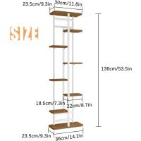 Soporte para Plantas de 8 Niveles Interiores con Estantes para Macetas de Flores Altas y Bajas - details 6