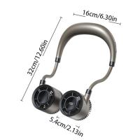 360 ° Ventilador de cuello colgante flexible, súper silencioso, viento fuerte, ventilador portátil con banda para el cuello, ventilador portátil plegable cómodo y seguro - details 0