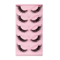 Pestañas de Gato de Mirada Natural Extensiones de Pestañas Falsas Gruesas y Rebanadas para Maquillaje - details 1