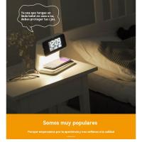 Nuevo reloj despertador multifunción tres en uno de carga inalámbrica luz de noche de carga rápida luz ambiental cargador de móvil reloj luz de noche - details 10
