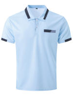 Polo de manga corta para hombre, camisetas informales, tops de verano - details 22