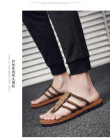 Nuevas chanclas de los hombres antideslizantes desgaste exterior zapatillas eva de los hombres casual playa zapatillas frescas - details 13