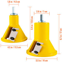 SucceBuy Cortador de espigas, 1"/25,4 mm y 2"/50,8 mm de diámetro, cuchillas rectas dobles, aluminio y acero, cortador de muebles de troncos, kit maestro para el hogar DIY, herramienta comercial para principiantes - details 1