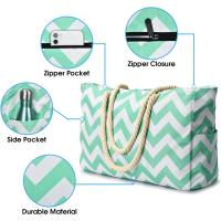 Bolsos de playa para mujer Bolso grande de playa impermeable Bolsos de playa con cremallera Bolso de piscina impermeable a prueba de arena Bolso grande - details 19