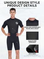 Conjunto Corto De Neopreno De 3 Mm Para Snorkel Profesional Masculino, Protección Cálida Y antimedusas Para Deportes Acuáticos - details 5