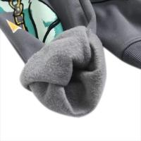 Sudadera con capucha de felpa cálida para mujer, cuello redondo, holgada, estampada, otoño e invierno, novedad de 2023 - details 7