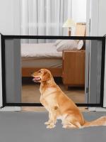 Vallas de barrera para perros, con gancho de 4 piezas, aislantes rojas para mascotas, escaleras y puerta - details 5