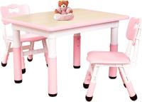 Juego de Mesa y Sillas Ajustables para Niños Fácil de Limpiar Aprobado por CPC y CE Azul - details 34