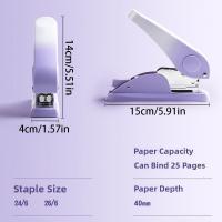Grapadora multifunción para ahorro de trabajo, grapadora de papel portátil de Metal, grapadora de escritorio Simple antideslizante, uso en almacén - details 2