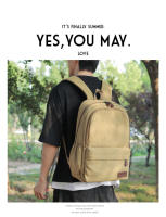 Bolsa de montañismo Mochila informal de lona Mochila para estudiantes universitarios de gran capacidad masculina Mochila impermeable para computadora Mochila de viaje al aire libre - details 19