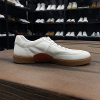 Zapatos hechos a mano con capa superior de cuero vacuno, zapatos blancos pequeños - details 4
