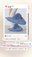 Zapatillas de algodón de tiburón extraíbles, impermeables, gruesas, de terciopelo, cálidas, para el hogar, zapatillas mullidas - details 3