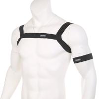 Lencería Correas De Arnés De Los Hombres Cuerpo Sexy De Pecho Disfraces Traje De Bondage De Alta Elasticidad Con Brazalete Club Nocturno De Hombre - details 1