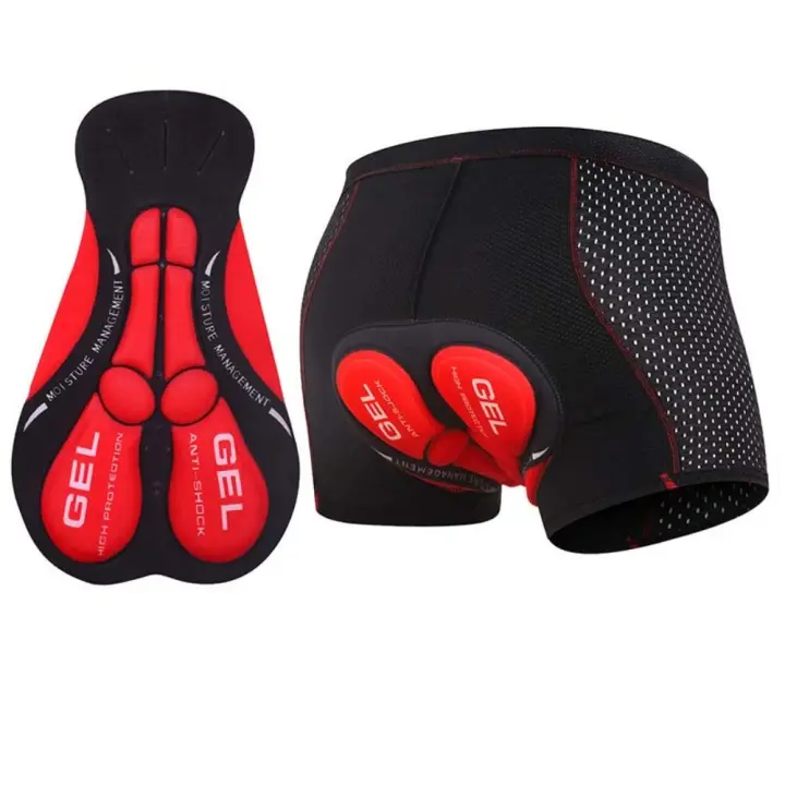 Almohadilla de Gel 5D, pantalones cortos de ciclismo con almohadilla de Gel 5D, ropa interior transpirable a prueba de golpes para bicicleta, ropa interior cómoda para bicicleta de rendimiento - 1