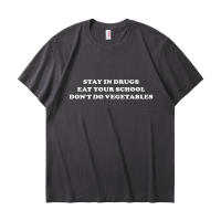Porzingis Women's Elegant Gray Tee Summer New Leter Printed Eat Your School Slogan Cotton T-shirt - details 2