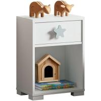 Blanca con Estrella Azul-Gris, 56x40x33cm (Alto x Ancho x Fondo), Dormitorio Infantil, Molo Sweet - details 3