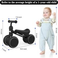 Bicicleta sin pedales para niños a partir de 1 año de equilibrio, juguetes para bebés de 1 año, bicicleta para bebés con 4 ruedas para bebés de 10 a 24 meses, primera bicicleta para niños y niñas como regalo - details 37