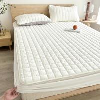 1 pza. Protector de colchón impermeable acolchado, funda de colchón de color liso suave y cómoda, sin almohada ni núcleo - details 7