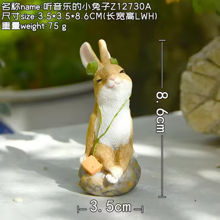 Colección Diario de Pascua para el hogar, figuritas de cubo en Miniatura, Adornos de Mesa, Jardín de hadas, Acción de Gracias - 1