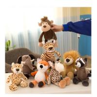Juguetes de Peluche Suaves León de la Selva, Elefante, Tigre, Perro, Zorro, Mono, Ciervo - details 7