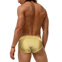Jessborn calzoncillos de baño para hombre, bañadores de cintura baja, sexy, dorados y negros, pantalones cortos de baño para playa, primavera caliente - details 3