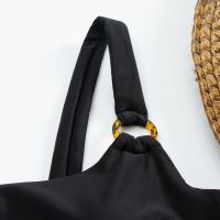 Conjunto de Bikini de Una Pieza para Mujer Traje de Baño Sexy con Espalda Descubierta, Bikini de Cintura Baja, Bañador con Tirantes Huecos - details 12