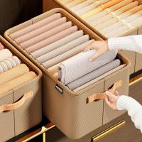 Organizador de ropa de gran capacidad, caja de almacenamiento para pantalones vaqueros, suéteres, armarios, cajones, armario - details 2