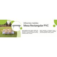 mesa rectangular pvc infografia