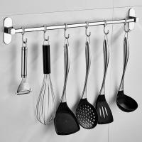 Estante de almacenamiento de acero inoxidable para cocina, colgante de pared para cuchillos, multifunción, sin perforaciones - details 1
