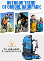 Mochila de Montañismo al Aire Libre para Hombres y Mujeres Bolsa de Viaje y Camping de 70L Mochila de Deporte con Diseño para Hombres y Mujeres Capacidad de 60-80 Litros - details 2