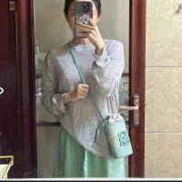 ⭐ ⭐ ⭐ Bolso de paja francés 2025 nuevo bolso Luojia tejido a mano bolso de mujer bolso de cubo bolso de mensajero de hombro bolso pequeño verano - details 10
