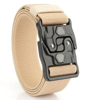 Nuevo estilo Cinturón informal de punto para hombre Diseño innovador de desmontaje rápido, cinturón táctico con hebilla de aleación, estilo informal para exteriores, desplazamientos, informal - details 23