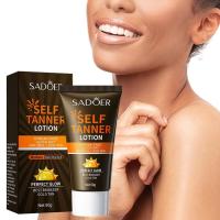 Crema bronceadora de bronce y protector solar SPF90, loción bronceadora corporal con brillo Natural y crema bloqueadora solar aislante UV, conjunto de cuidado de bronceado para cara y cuerpo - details 7
