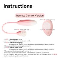 Jissbon-vibrador con Control remoto para mujer, consolador de doble cabeza, estimulador del clítoris, huevo, vagina, masturbación, juguete sexual - details 5