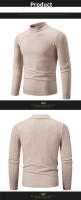 Suéter Casual de Hombre Primavera Moda Básica Sólida Cuello Mock Ajustado Comodidad Tejido de Otoño para Mujeres Material Exterior Viscosa - details 10